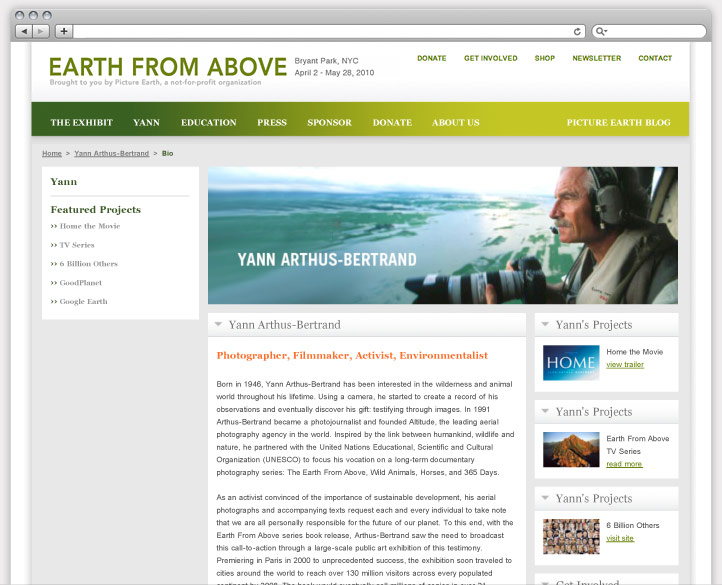 Website Subpage